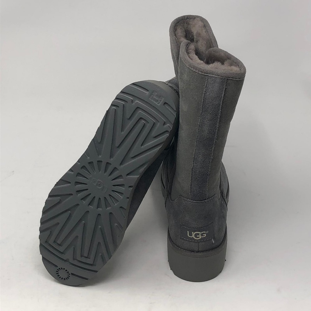 UGG Classic Suede Sheepskin Boots Grey 8 - Picture 8 of 8
